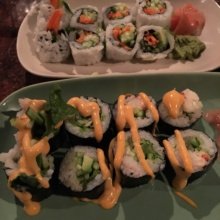 Gluten-free sushi rolls from Lemon Grass